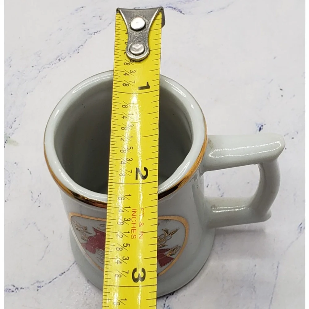 Tennessee Souvenir 24k Gold Rimmed Mini Mug Toothpick Holder Ceramic Shot Glass